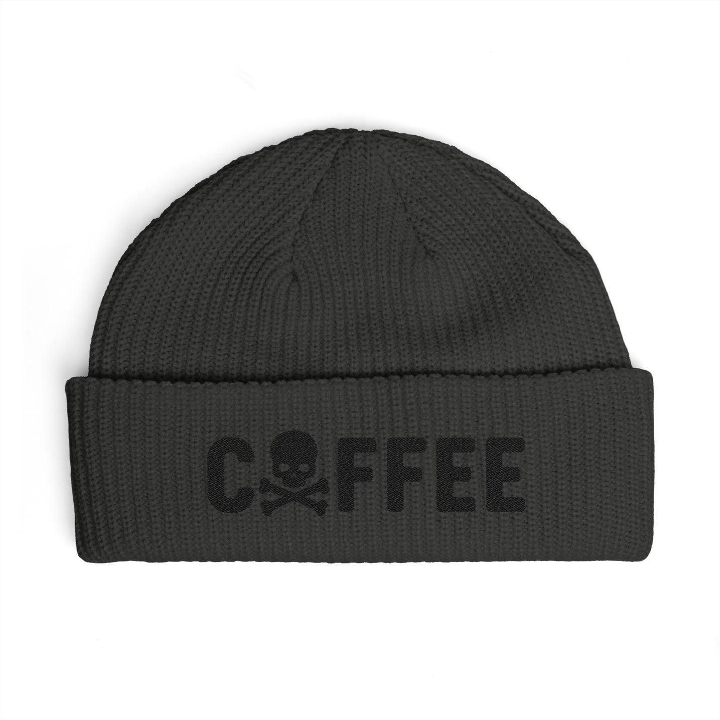 Coffee Skull Cuff Beanie — 5 Colors
