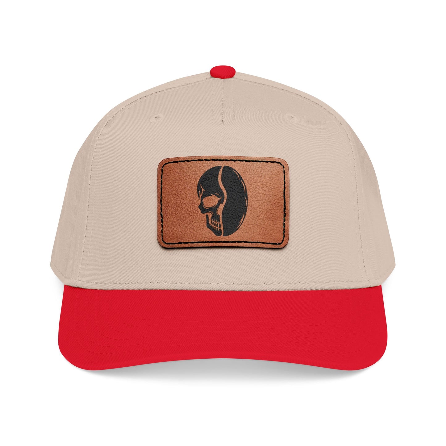 Leather Patch Cap - Skull Bean - 28 colors