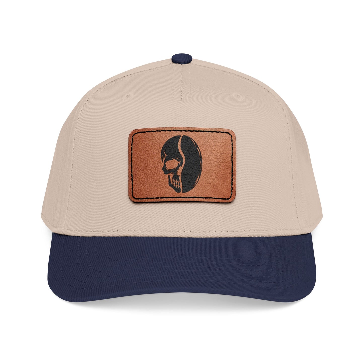 Leather Patch Cap - Skull Bean - 28 colors