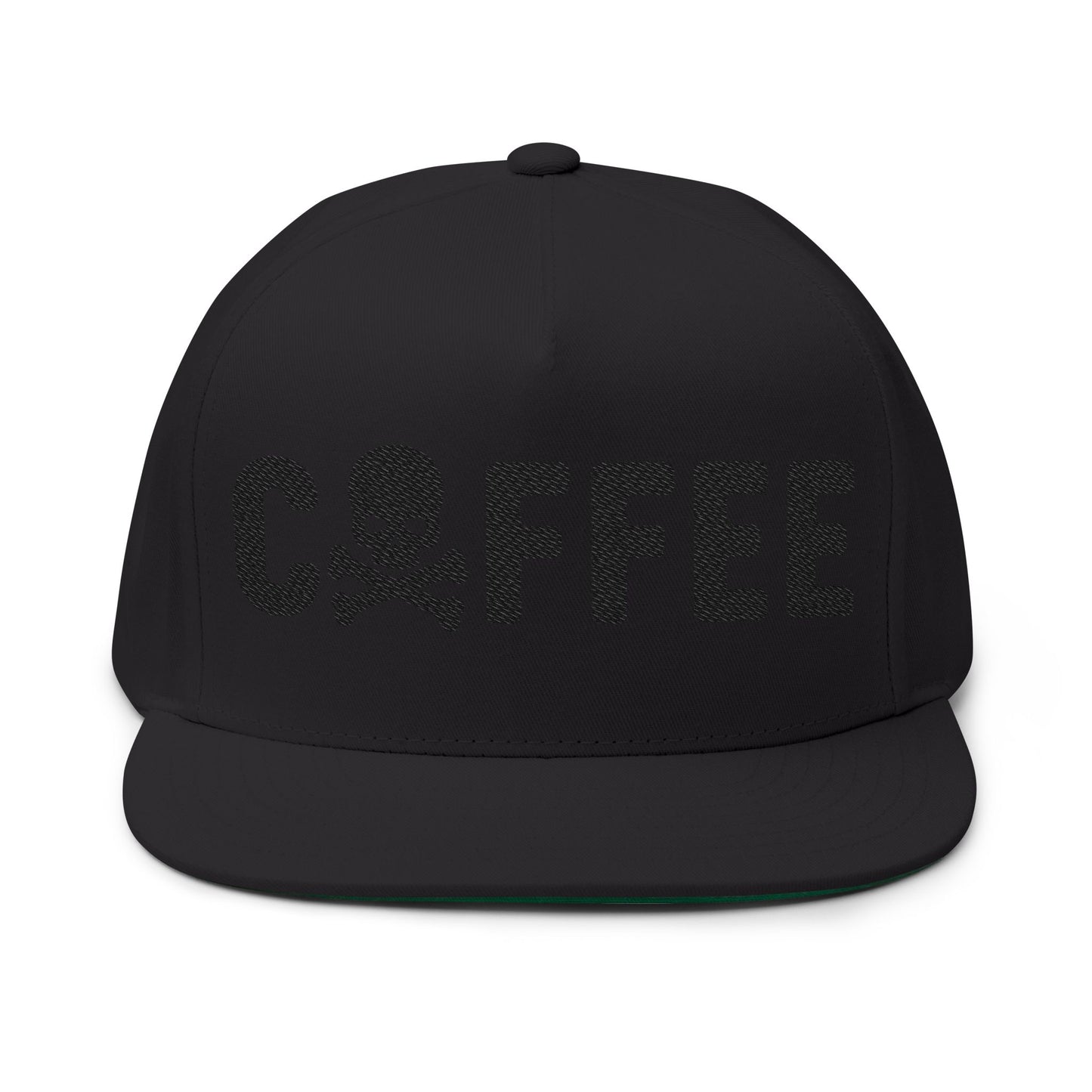 Flat Cap — Coffee Skull