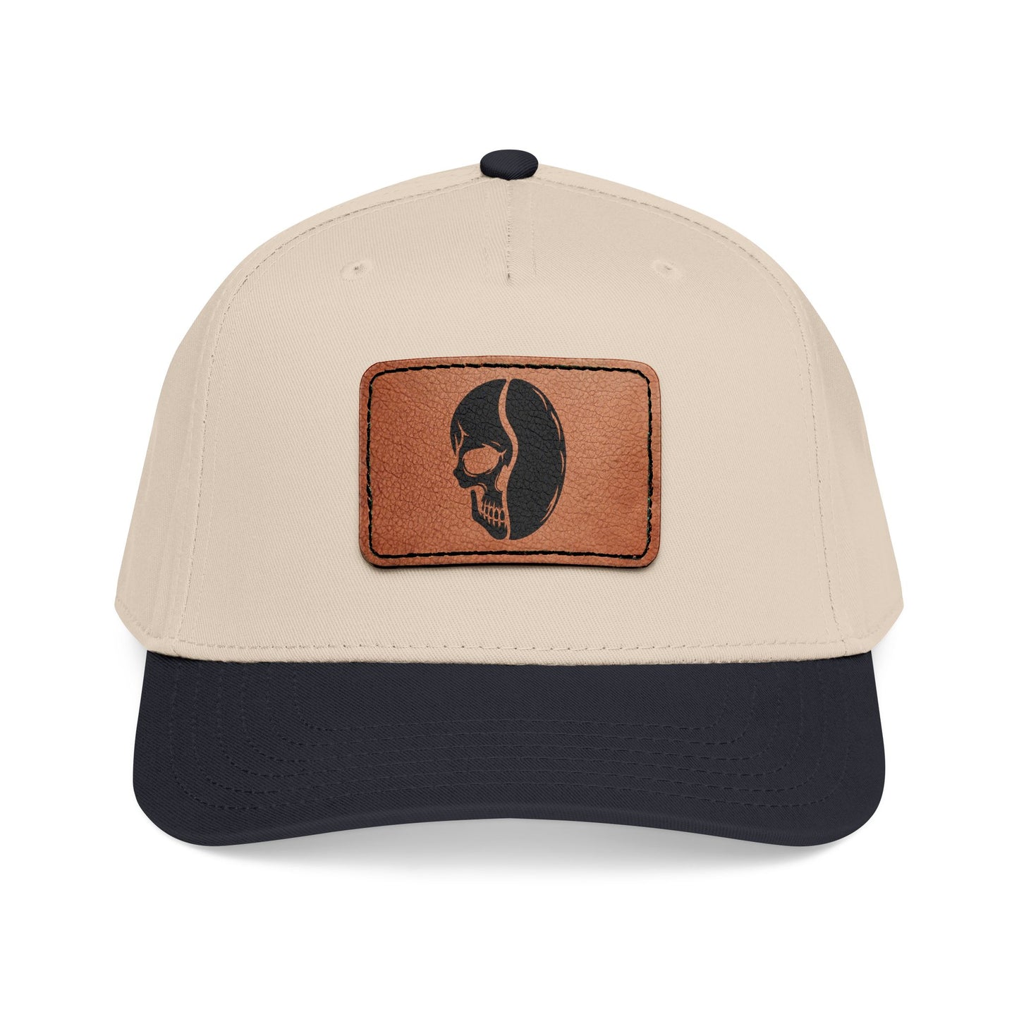 Leather Patch Cap - Skull Bean - 28 colors