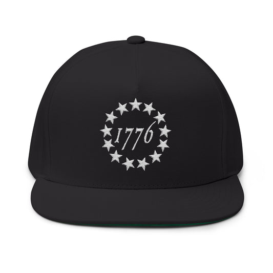 Flat Cap — 1776 Stars, Black