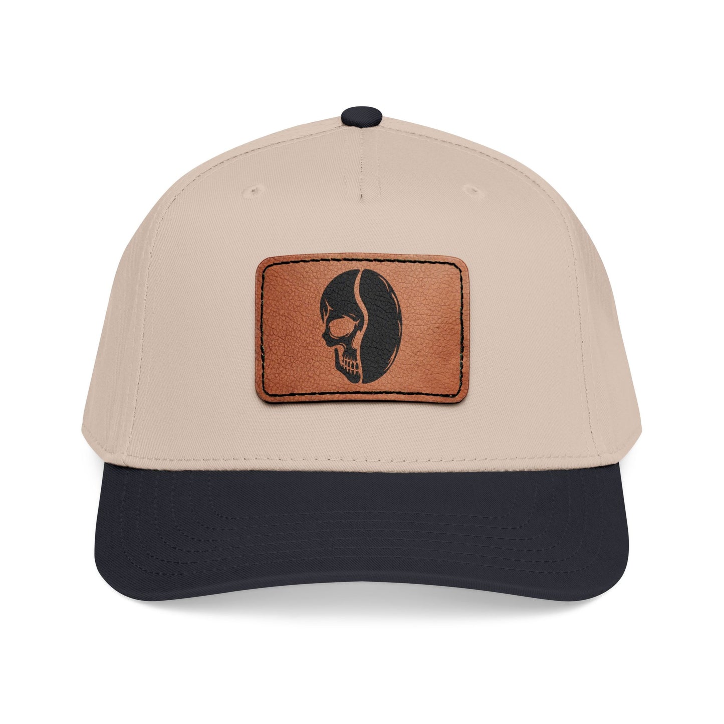 Leather Patch Cap - Skull Bean - 28 colors