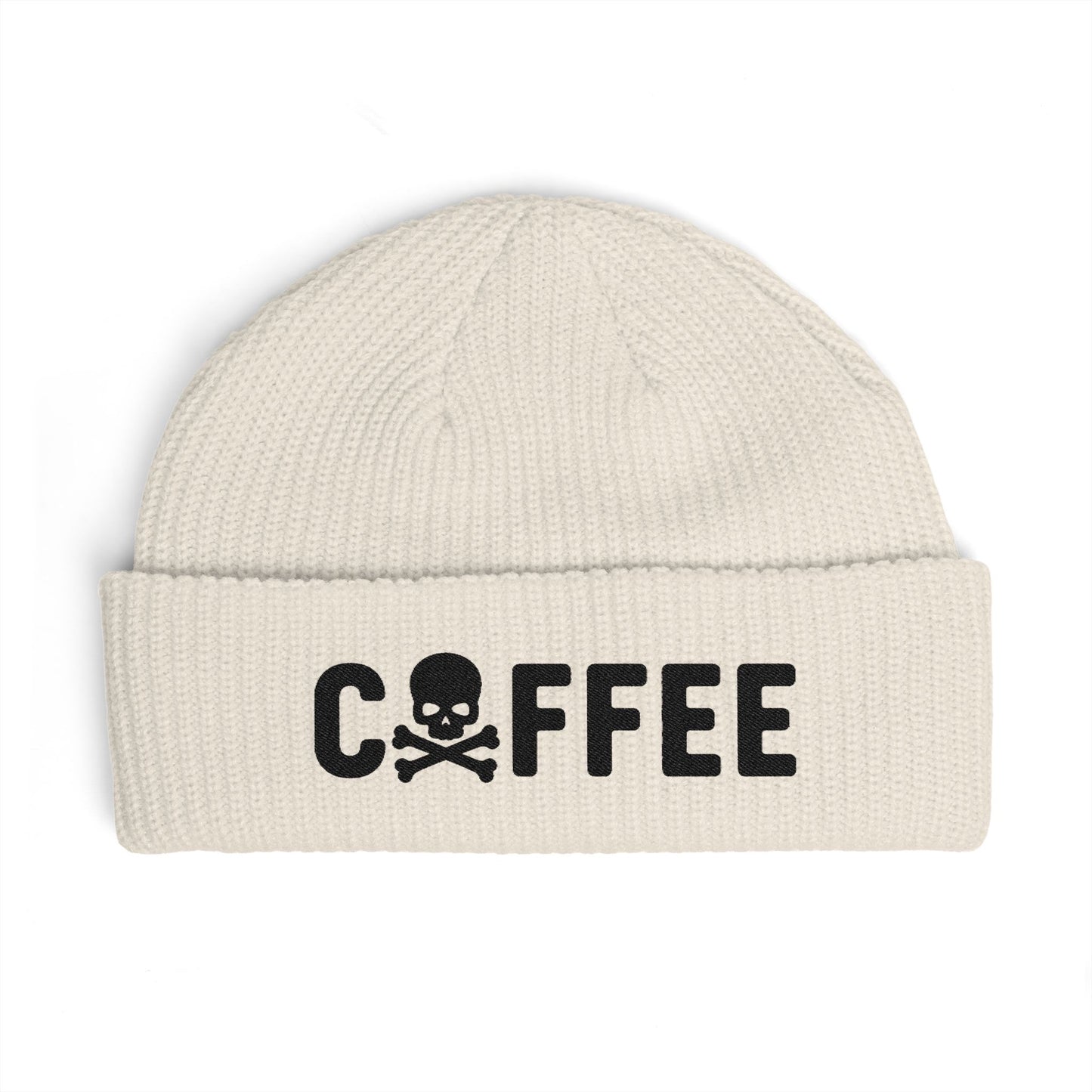 Coffee Skull Cuff Beanie — 5 Colors