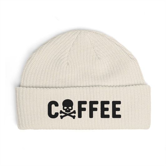 Coffee Skull Cuff Beanie — 5 Colors