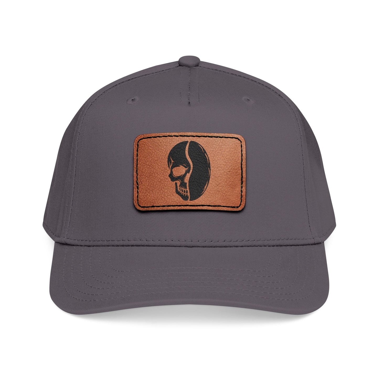 Leather Patch Cap - Skull Bean - 28 colors