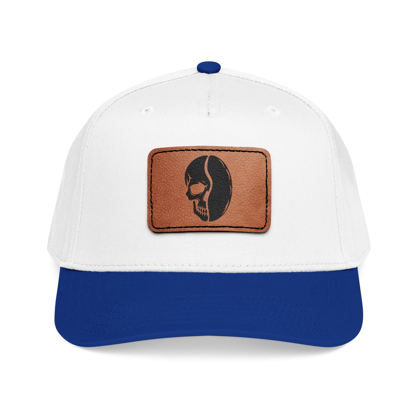 Leather Patch Cap - Skull Bean - 28 colors