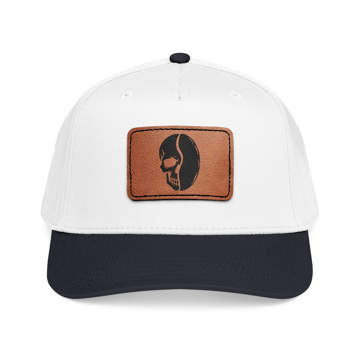 Leather Patch Cap - Skull Bean - 28 colors