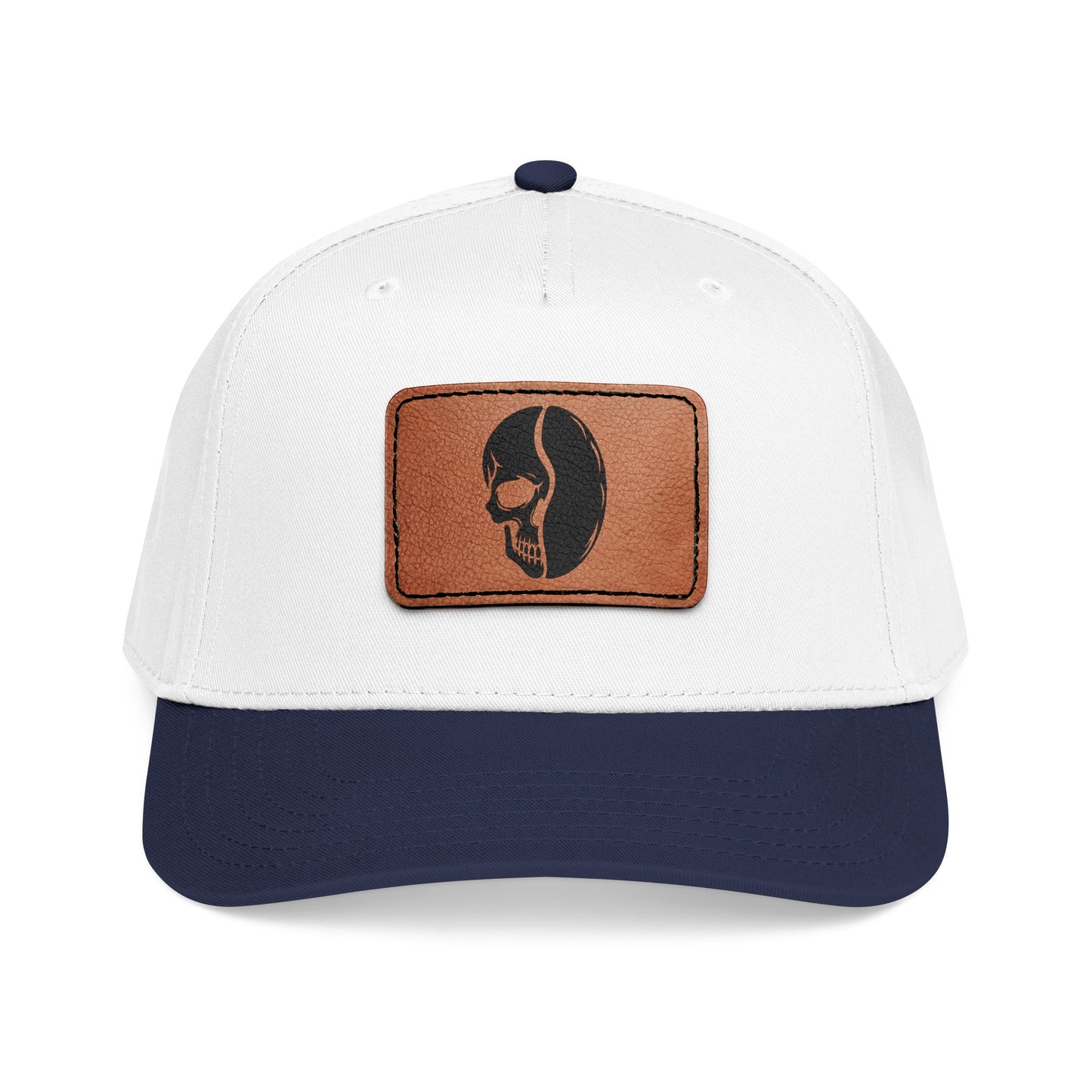 Leather Patch Cap - Skull Bean - 28 colors