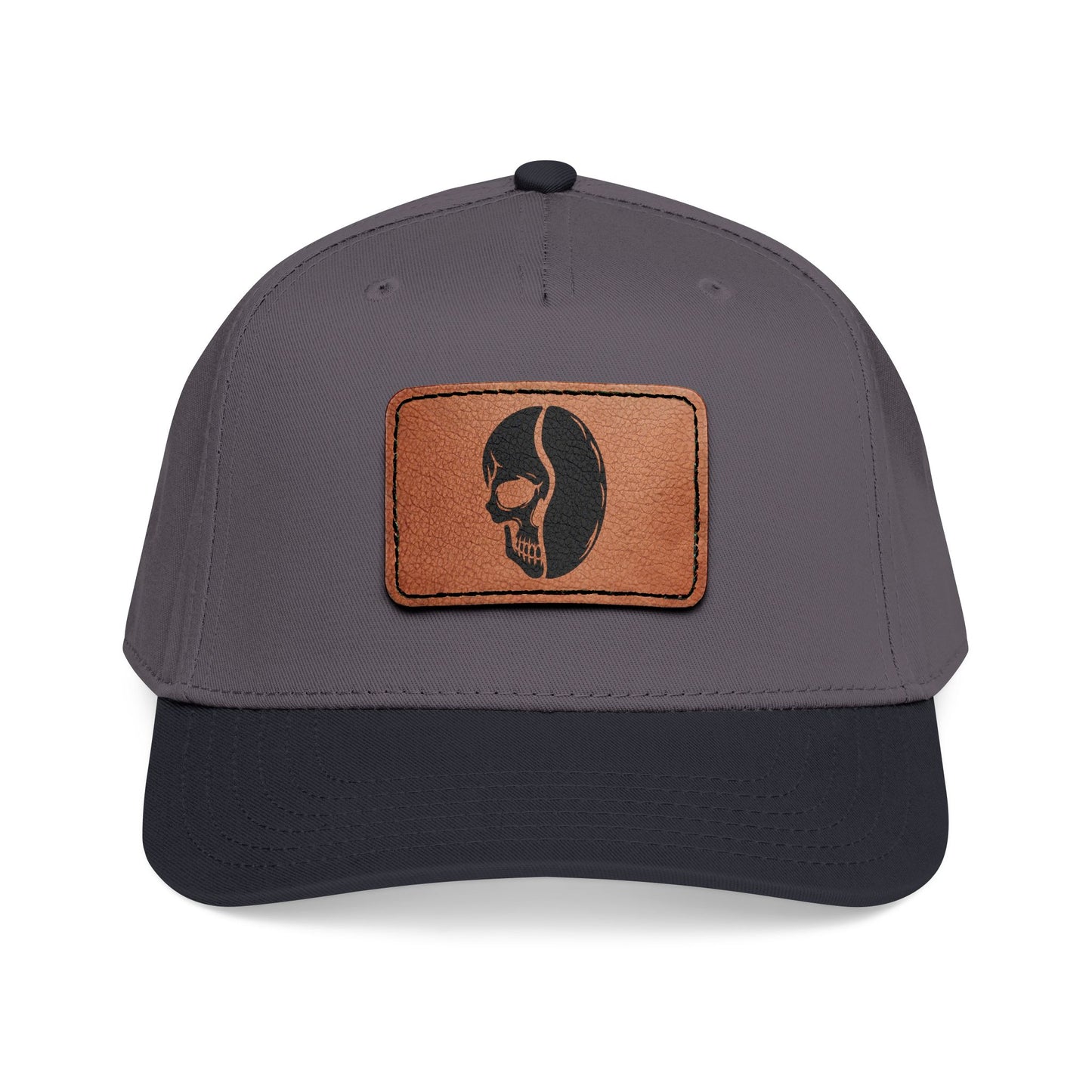 Leather Patch Cap - Skull Bean - 28 colors