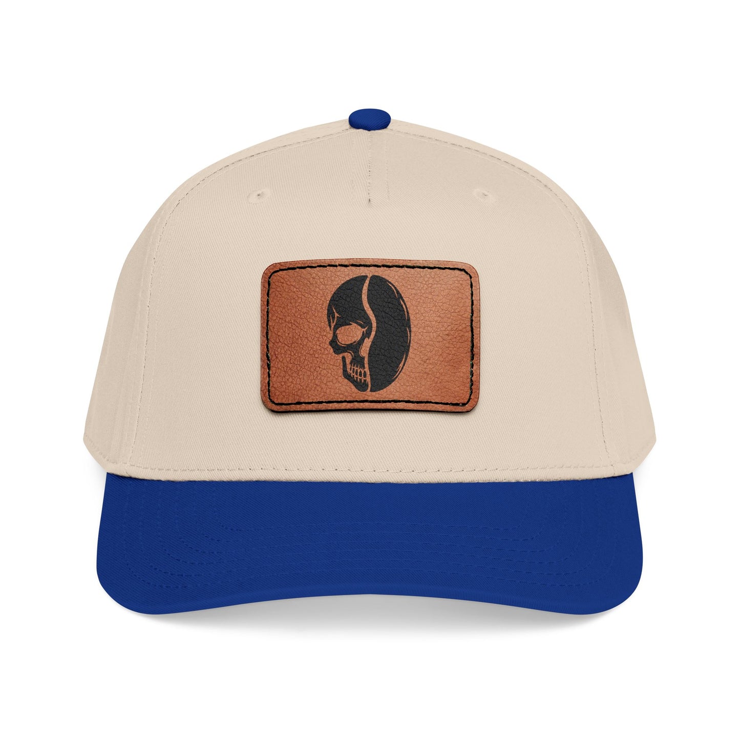 Leather Patch Cap - Skull Bean - 28 colors