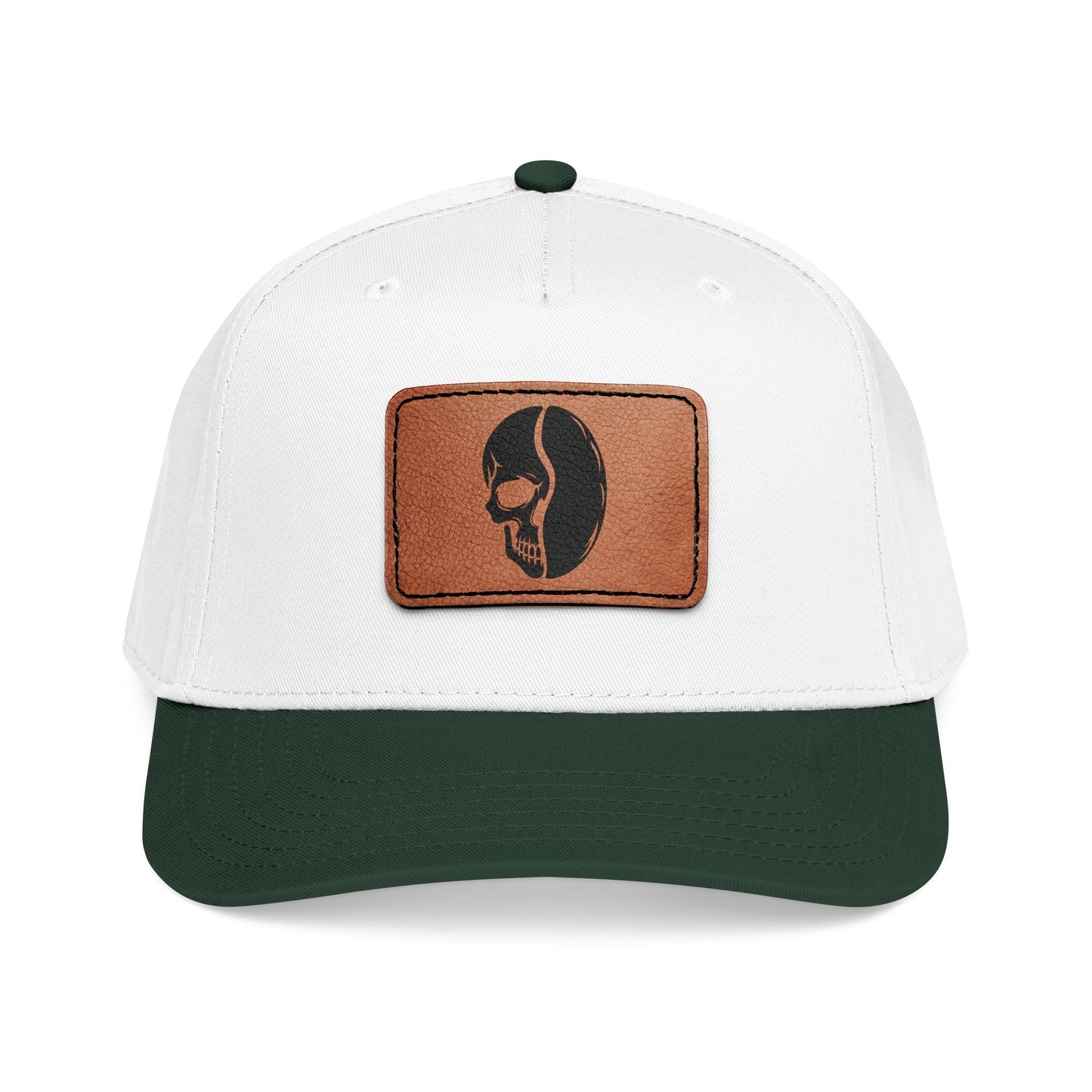 Leather Patch Cap - Skull Bean - 28 colors