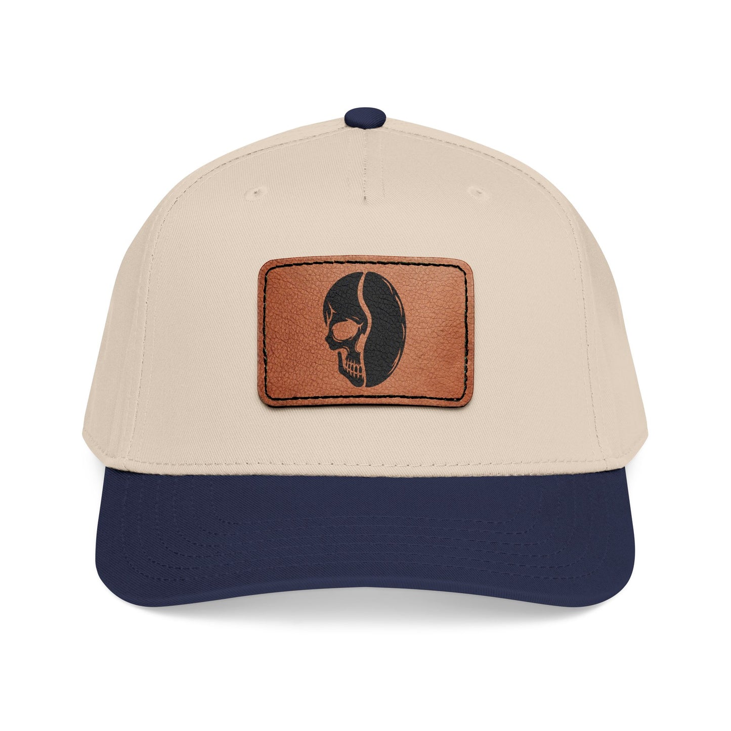 Leather Patch Cap - Skull Bean - 28 colors
