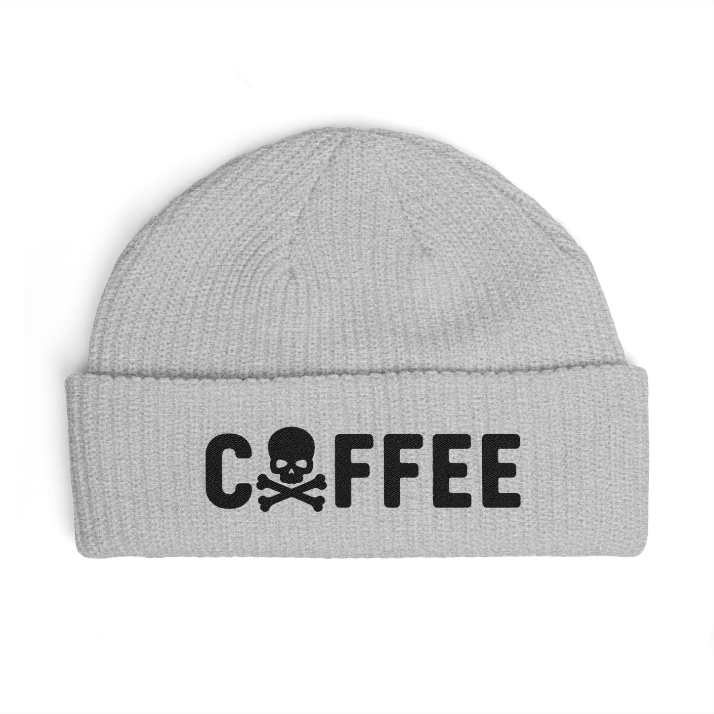 Coffee Skull Cuff Beanie — 5 Colors