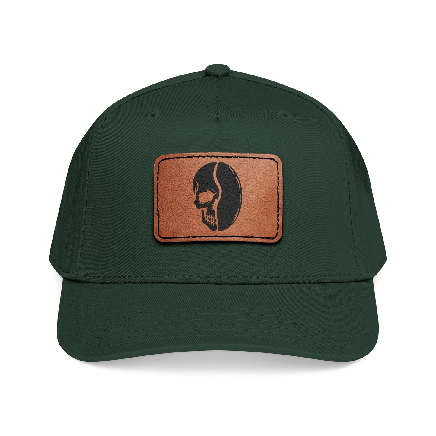 Leather Patch Cap - Skull Bean - 28 colors