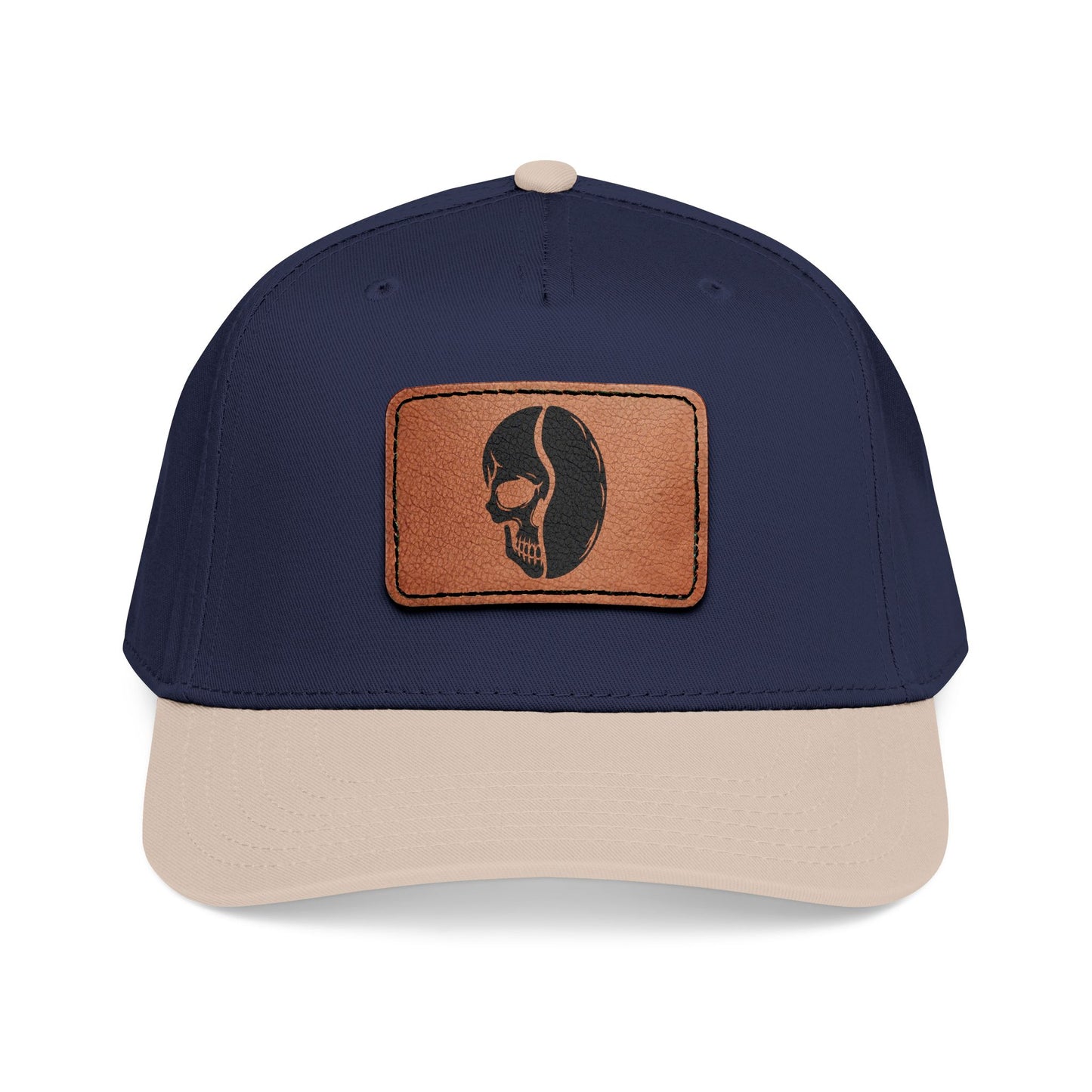 Leather Patch Cap - Skull Bean - 28 colors