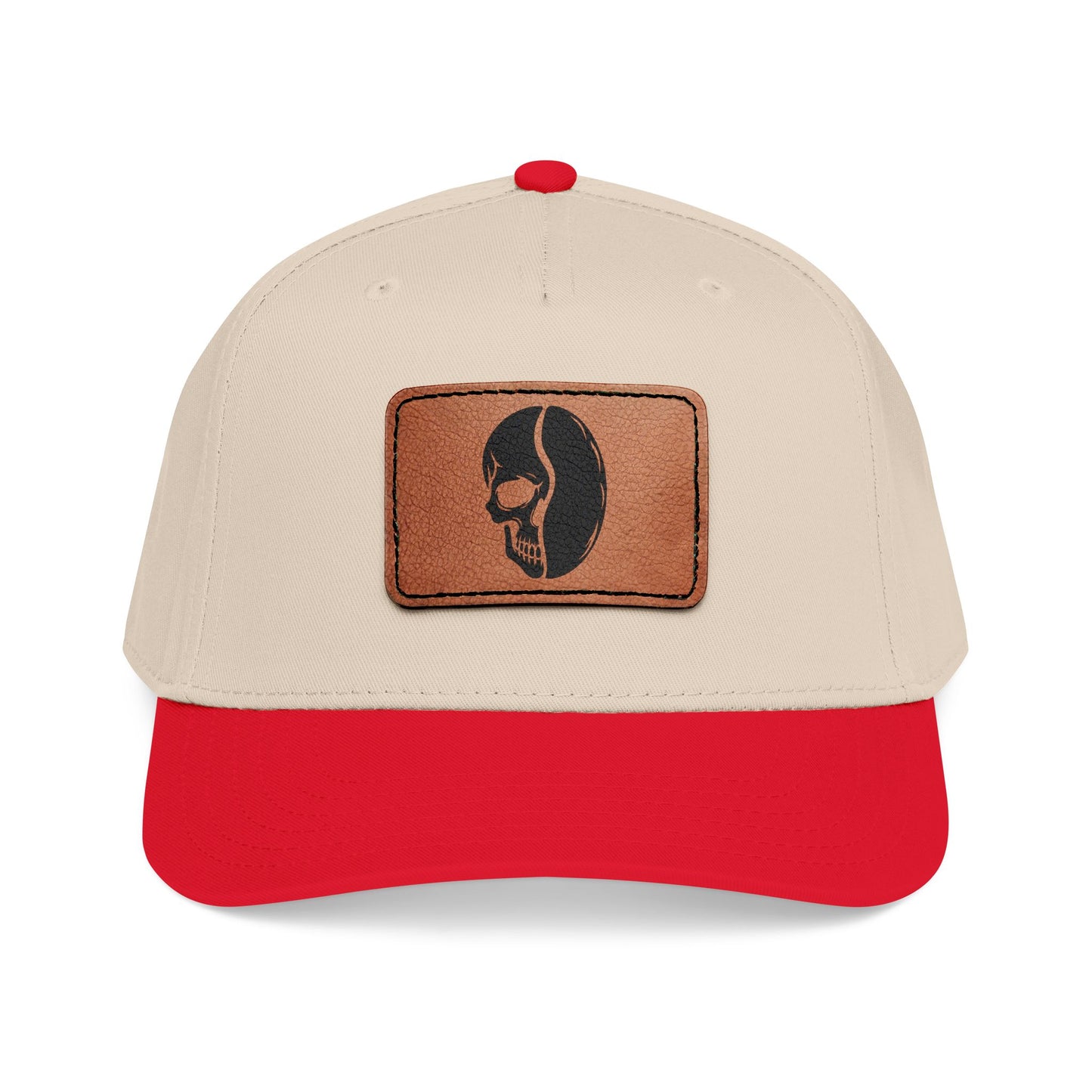 Leather Patch Cap - Skull Bean - 28 colors