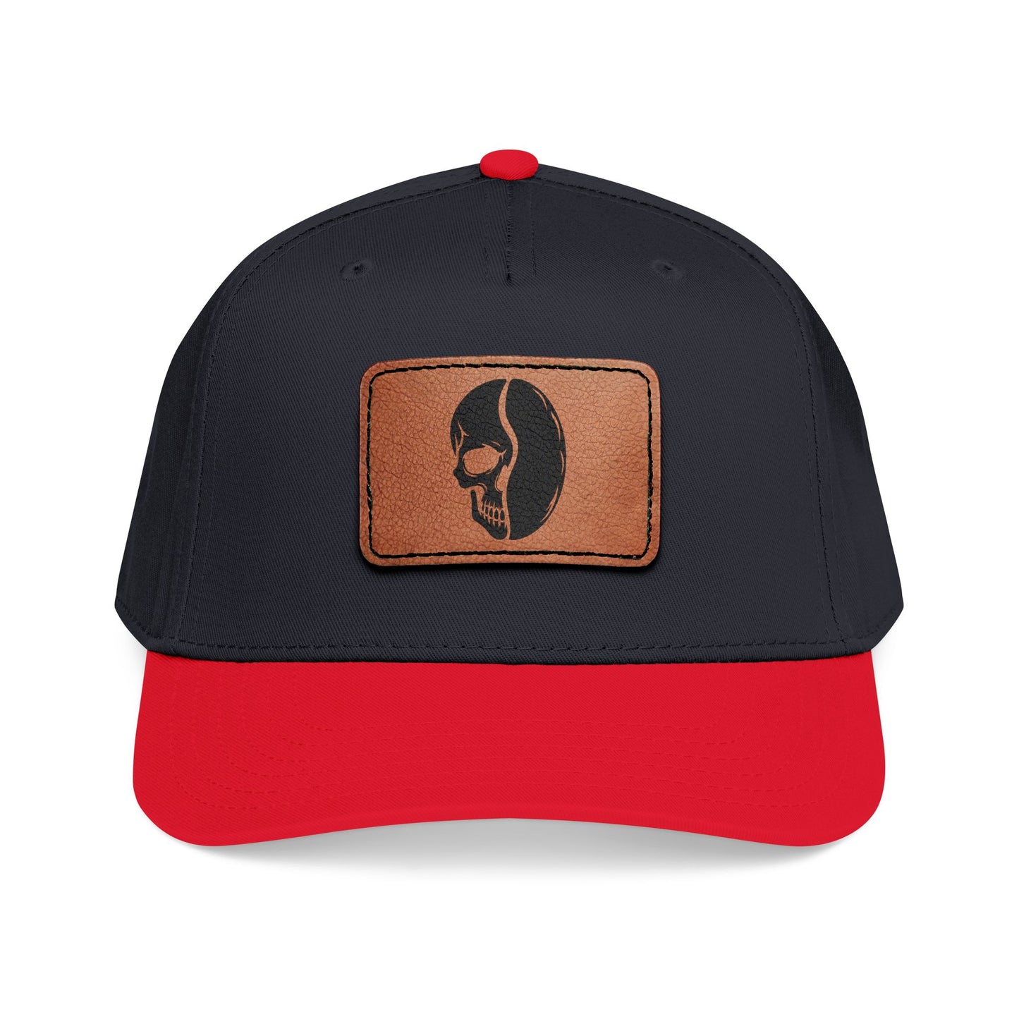 Leather Patch Cap - Skull Bean - 28 colors