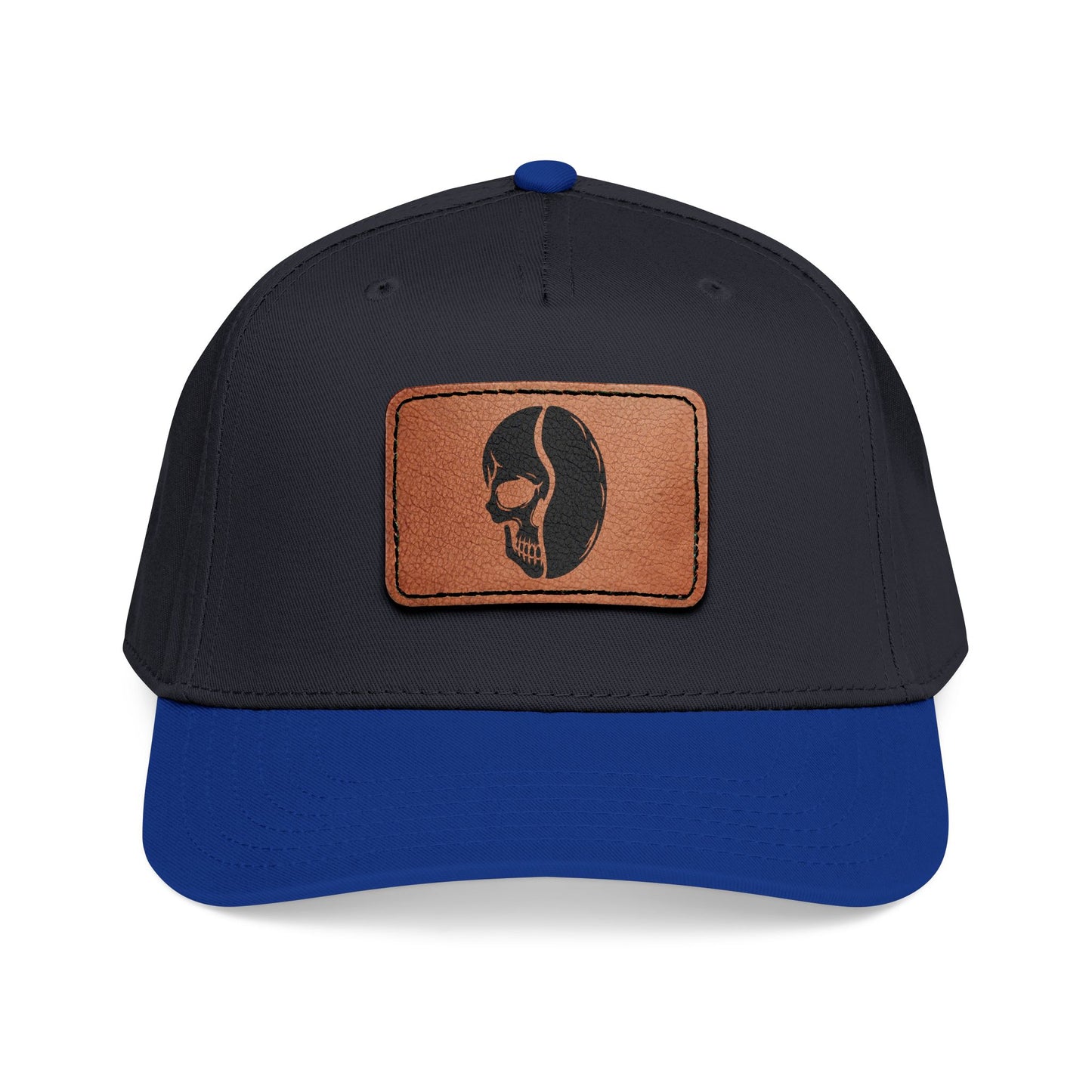 Leather Patch Cap - Skull Bean - 28 colors