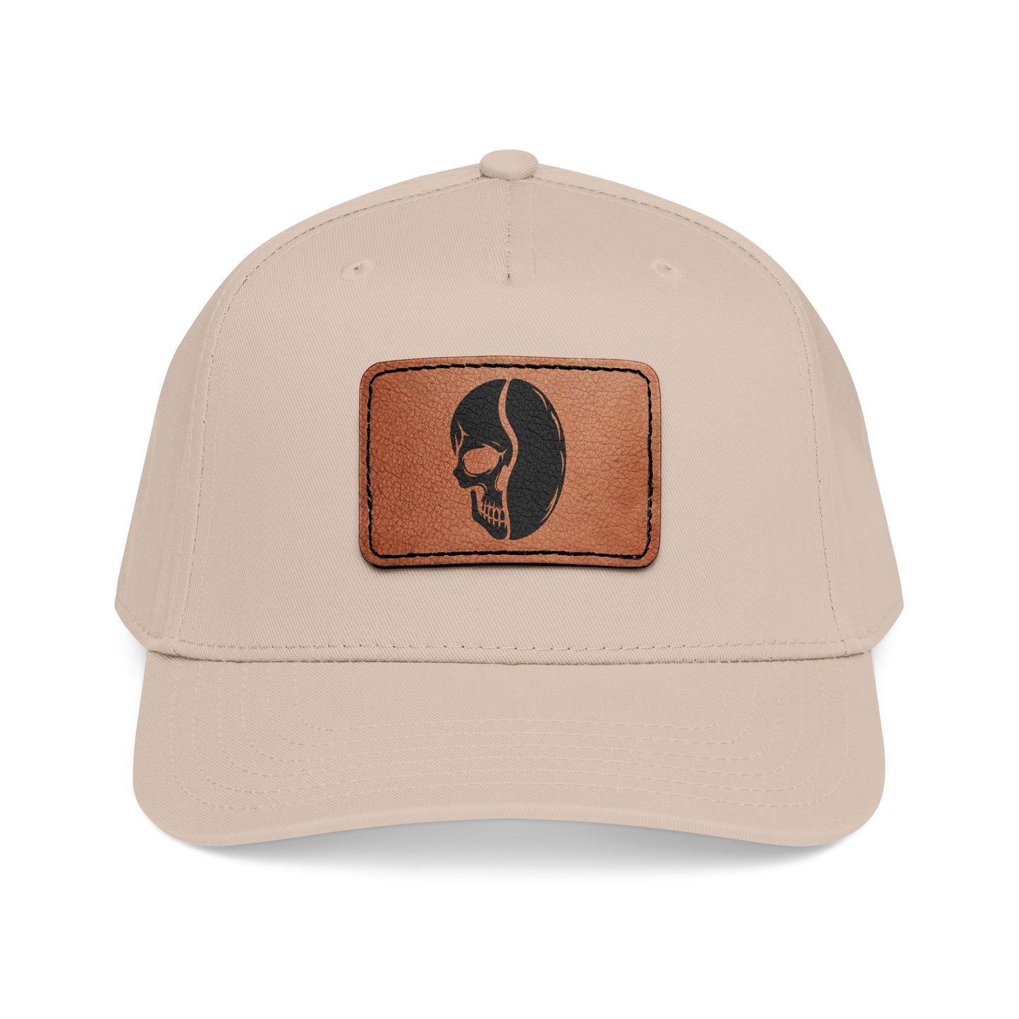 Leather Patch Cap - Skull Bean - 28 colors