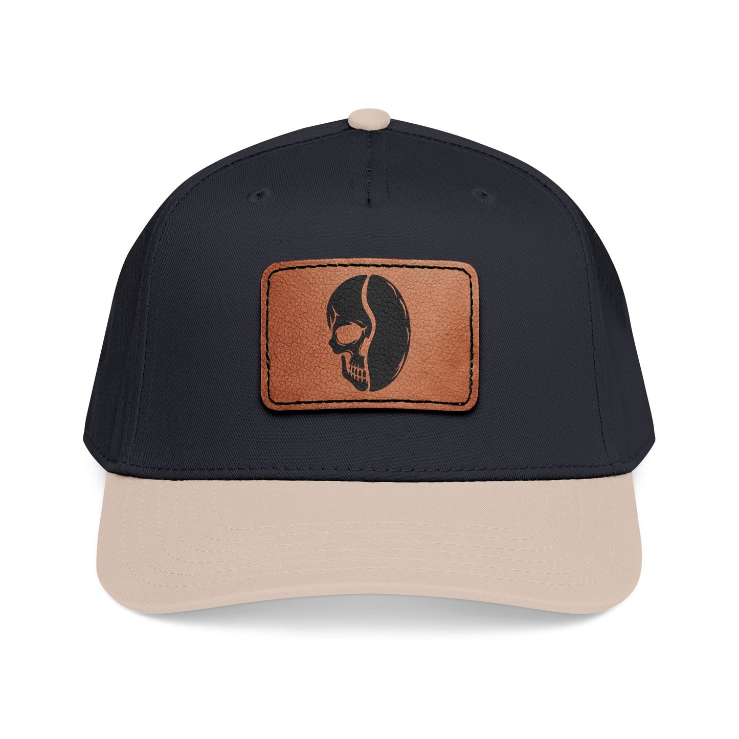 Leather Patch Cap - Skull Bean - 28 colors