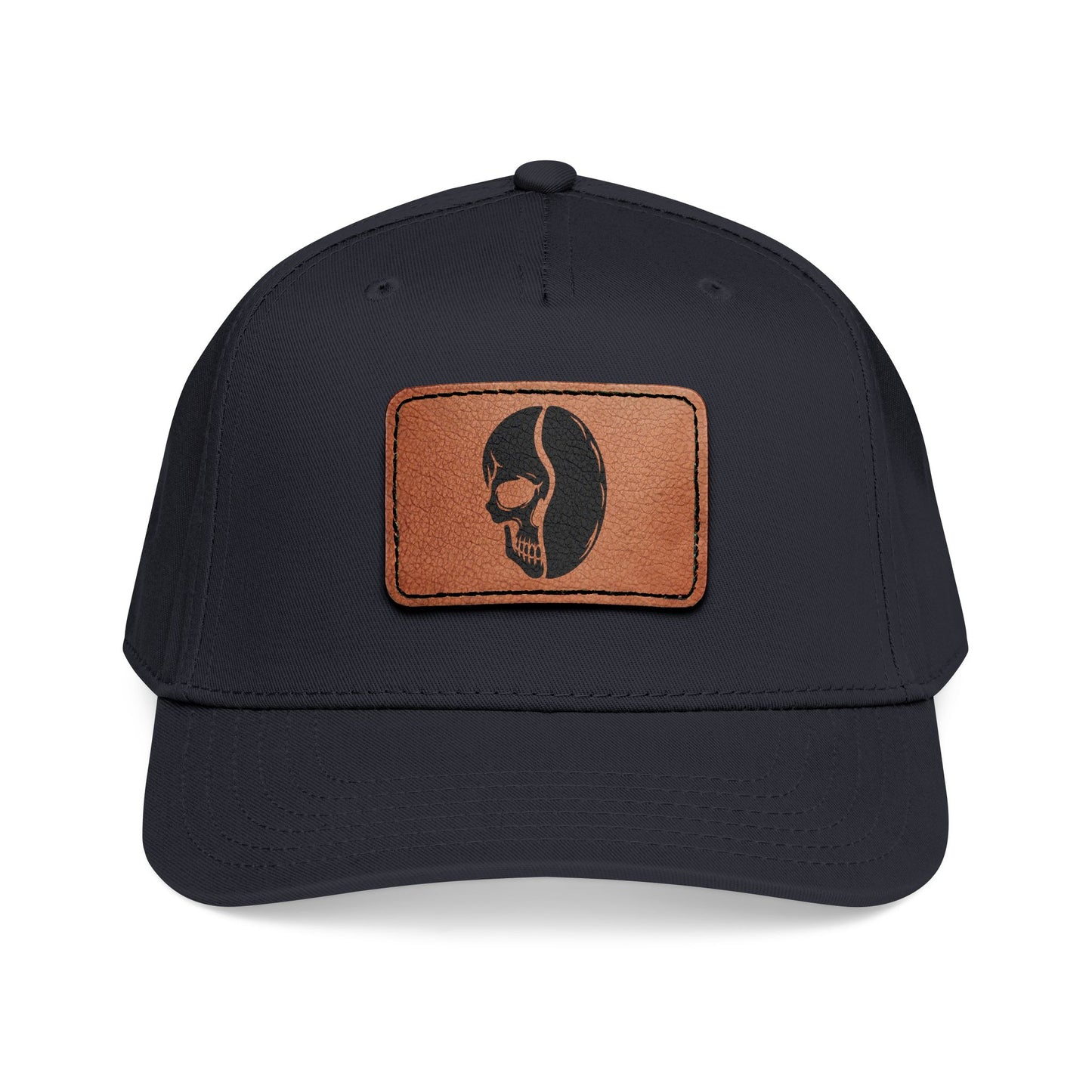 Leather Patch Cap - Skull Bean - 28 colors