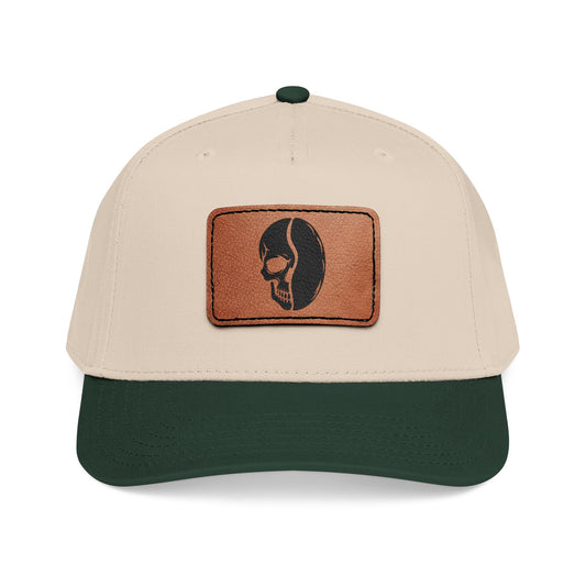 Leather Patch Cap - Skull Bean - 28 colors