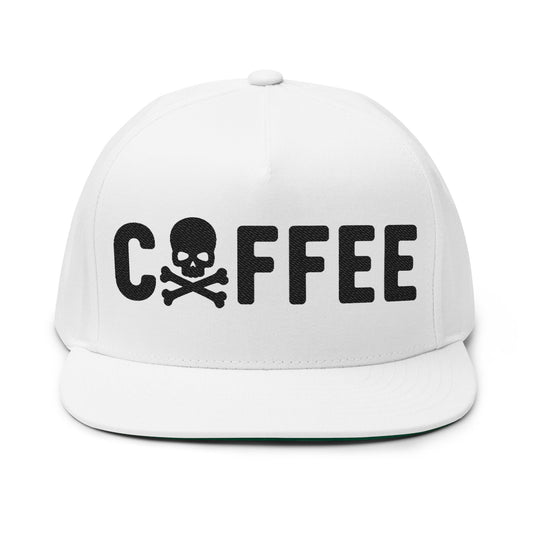 Flat Cap — Coffee Skull