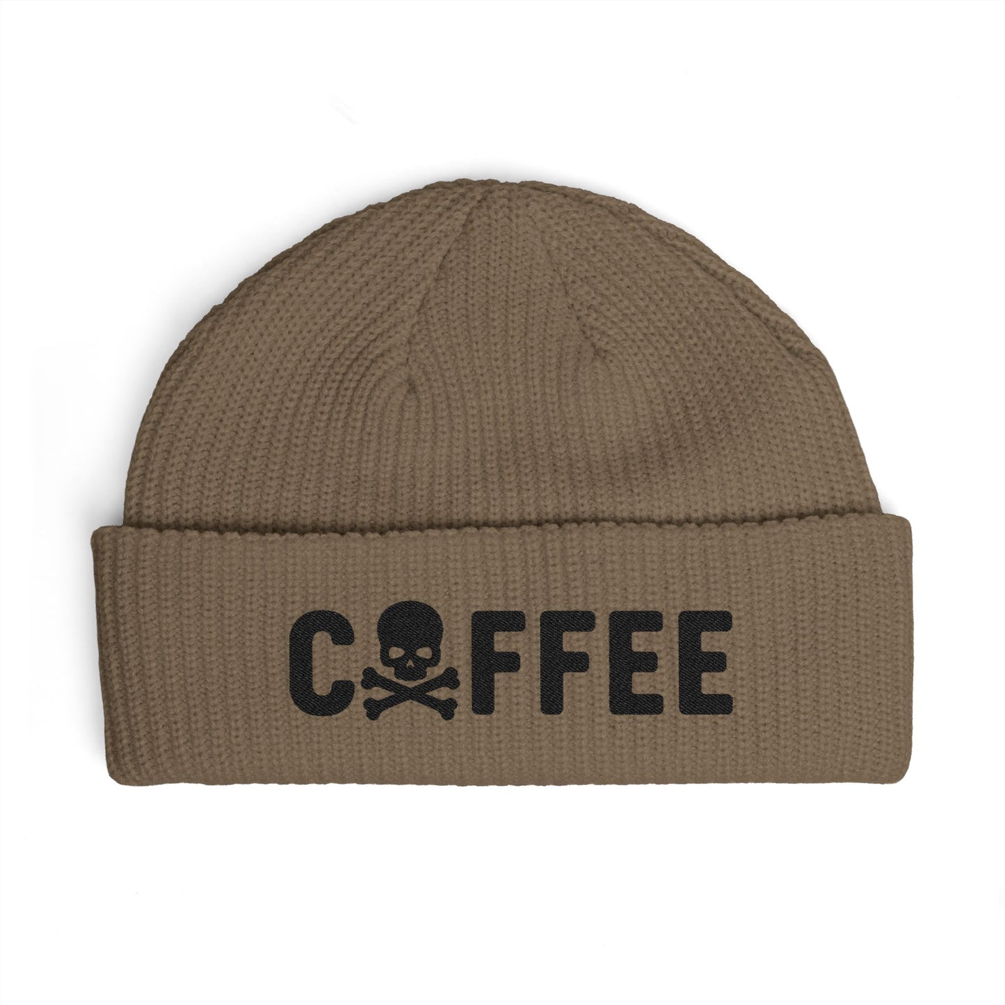 Coffee Skull Cuff Beanie — 5 Colors